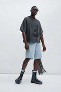 Camiseta Kyle - Deslavado Negro