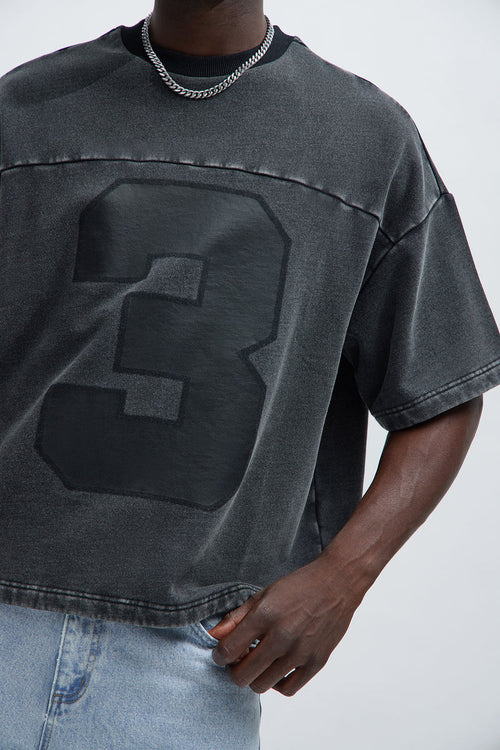 Camiseta Kyle - Deslavado Negro